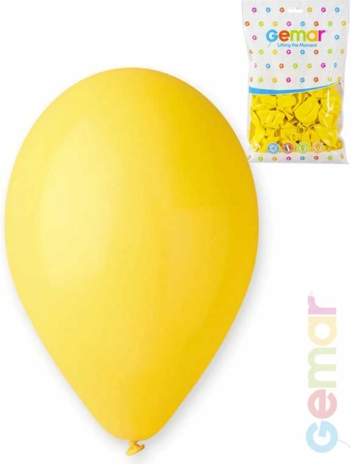 Balon gonflabil pastel Gemar galben 26 cm - 1 bucată