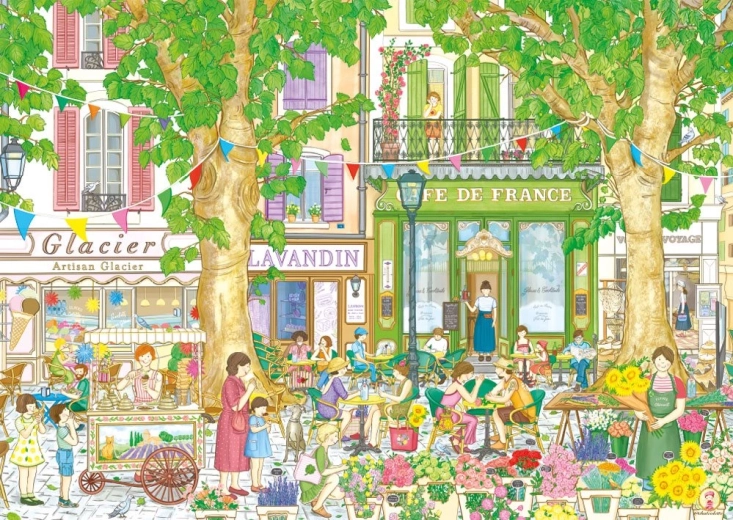 Puzzle Magnolia „Cafenea franceză” 1000 de piese