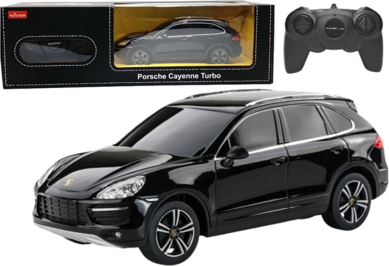 Mașină RC 1:24 Rastar Porsche Cayenne Turbo Negru