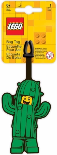 Etichetă de bagaj LEGO – cactus