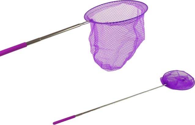 Plasă telescopică pliabilă pentru fluturi și insecte 85 cm – mov