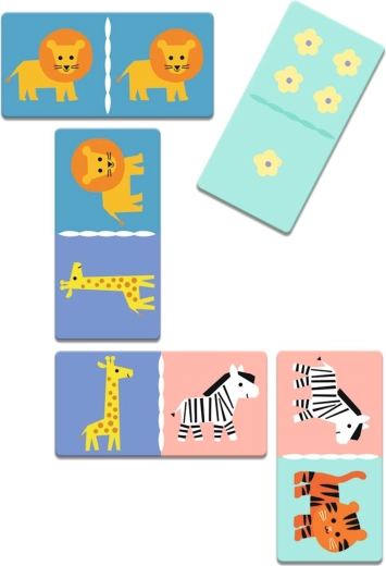 Domino colorat pentru asociere ușoară