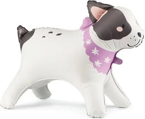 Balon din folie cu stativ Bulldog 75 × 57 cm