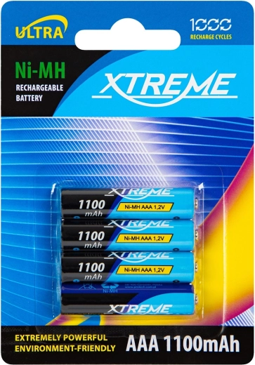 Acumulatori reîncărcabili AAA NiMH 1100 mAh XTREME - 4 buc