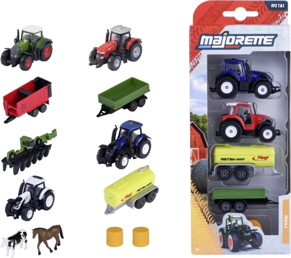 Vehicule agricole metalice cu accesorii - 5 buc.