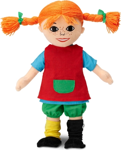 Micki of Sweden Pippi Șosețica păpușă moale din material textil 30 cm
