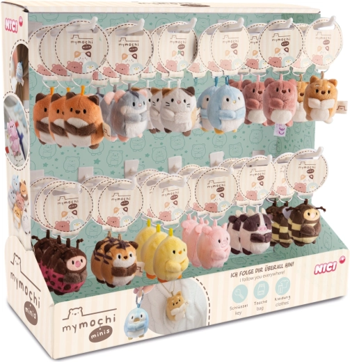 NICI MyMochi minis brelocuri seria 1 – display de vânzare 36 buc (5 cm)