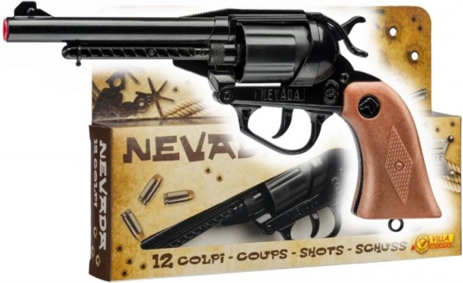 Nevada Nera pistolă de jucărie cu capse de cowboy
