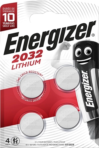 Baterie litiu tip buton Energizer CR2032, 4 buc