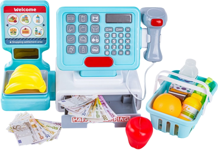 Cântar, sertar pentru bani și accesorii pentru un joc complet