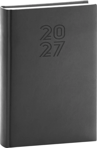 Agendă zilnică Notique Aprint 2027 neagră 15 × 21 cm