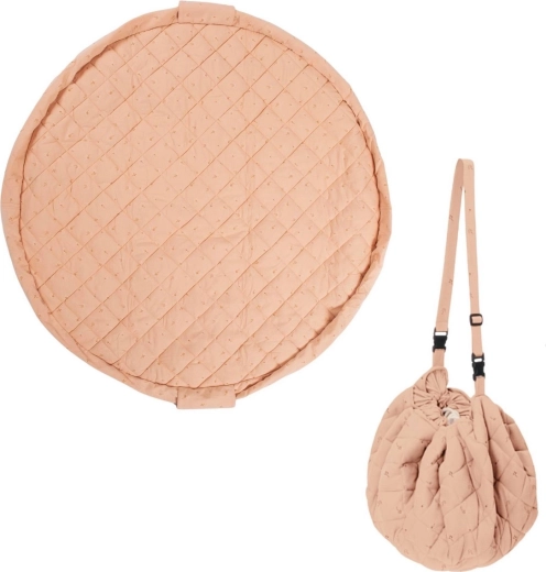 Play&Go Noomad soft salteluță de joacă și sac pentru jucării organic fleuri