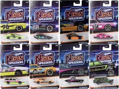 Hot Wheels colecție neon – mașinuță tematică 1:64