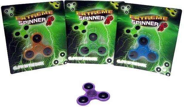 Hand spinner care luminează în întuneric