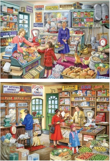 Puzzle „În magazin” 2 × 500 de piese
