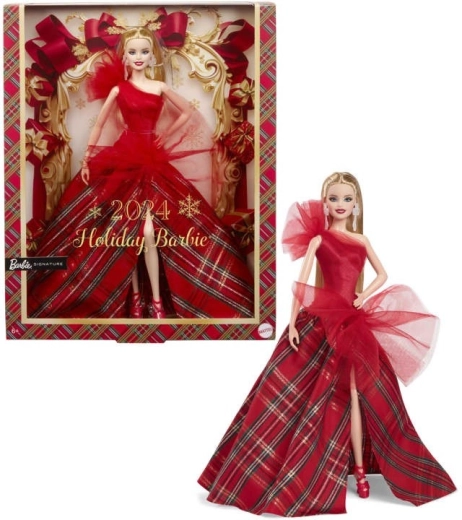 Păpușa Barbie de Sărbători 2024 Blondă