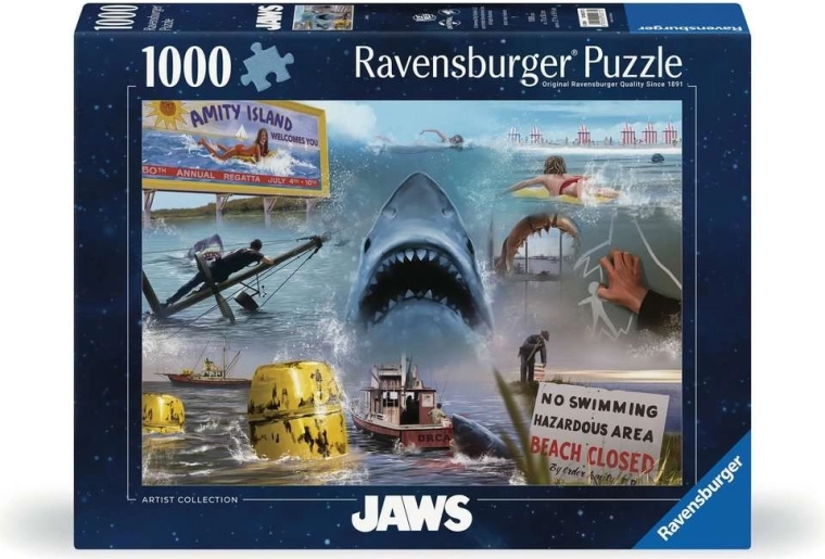 Puzzle Ravensburger Artist Collection: Fălci (Jaws) 1000 de piese
