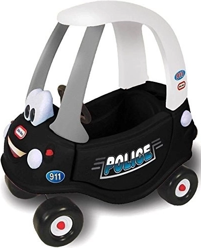 Little Tikes mașinuță de poliție de împins Cozy – neagră