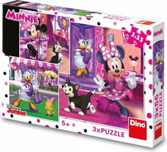 Dino puzzle Disney Minnie 3×55 piese