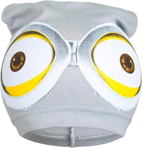 Căciuliță de primăvară pentru copii New Baby cu motiv Minion, gri