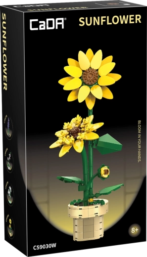 CADA set de construcție floarea-soarelui 27,4 cm