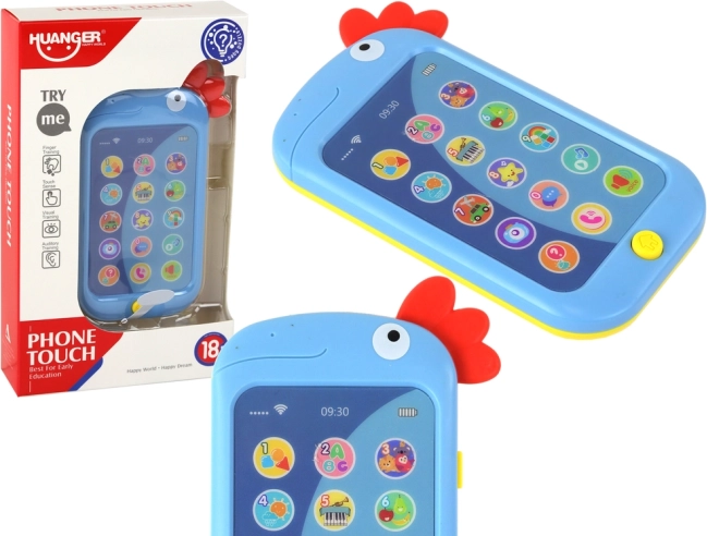 Smartphone educativ pentru copii cu engleză puișor – albastru