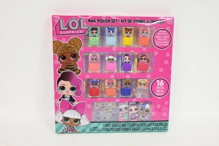 Disney L.O.L. Surprise set de lacuri de unghii și autocolante 16 buc.