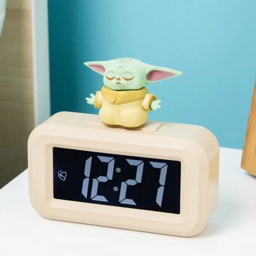 Mini ceas deșteptător Mandalorian Star Wars