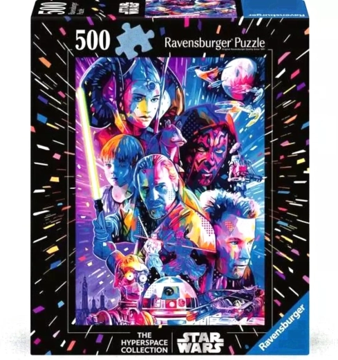Puzzle Ravensburger Star Wars Hyperspace: Amenințarea ascunsă XXL 500 de piese