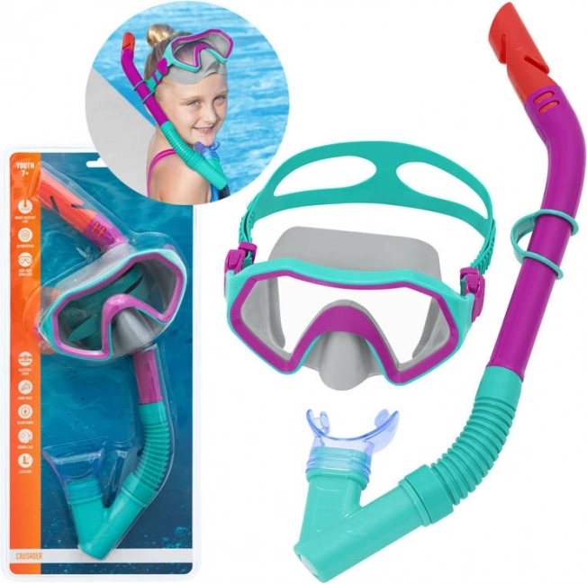 Bestway Hydro Swim mască și tub pentru copii – Turcoaz
