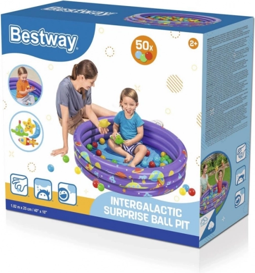 Piscină gonflabilă pentru copii cu bile Intergalactic 1,02 m x 25 cm