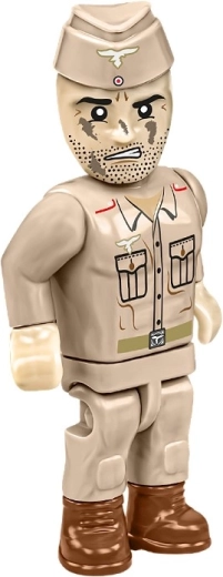 Minifigurină artilerist și accesorii