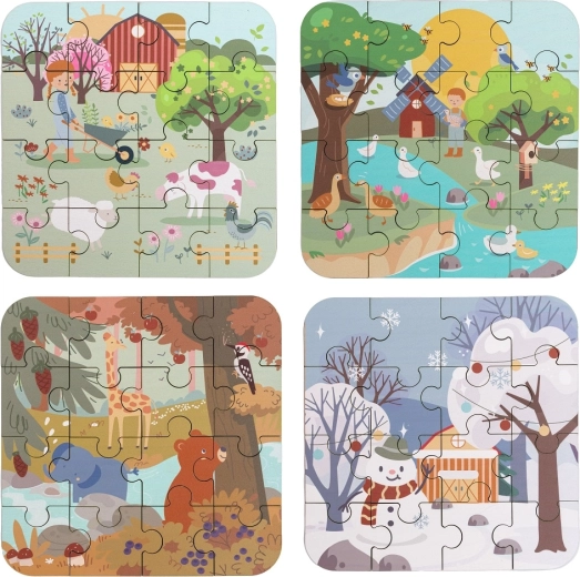 Cele patru anotimpuri în ilustrații pentru copii