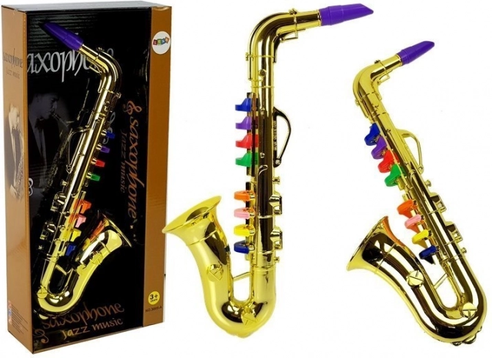 Saxofon auriu pentru copii