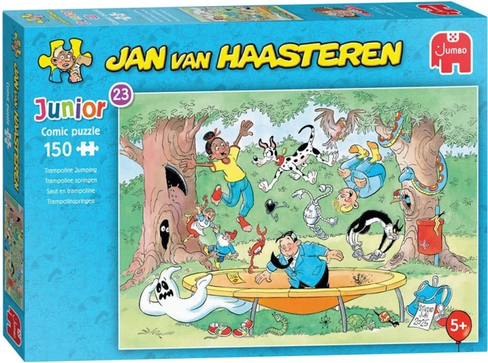 Puzzle JUMBO Jan van Haasteren Junior: Sărituri pe trambulină, 150 de piese