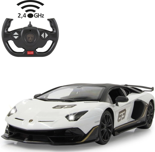 Jamara Lamborghini Aventador SVJ Performance mașină RC 1:14 albă 2,4 GHz - 1 bucată