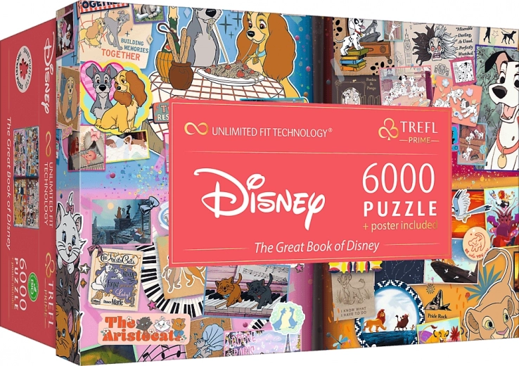 puzzle trefl uft marea carte disney 6000 piese