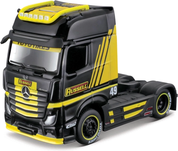 Maisto Mercedes-Benz Actros 1851 negru-galben 1:64
