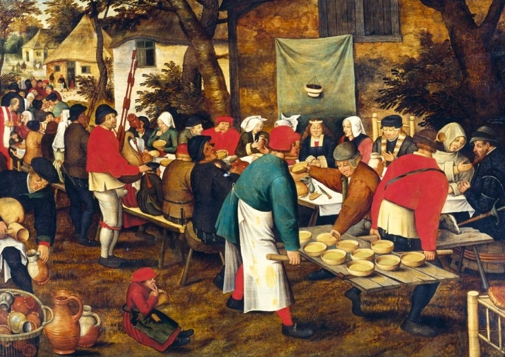 Puzzle Bluebird „Banchet de nuntă la țară” 1000 de piese