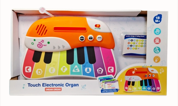 Pian electronic pentru copii cu carduri pentru cântat