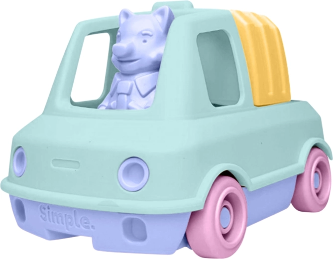Camion de gunoi verde mentă pentru nisip și apă Simple.