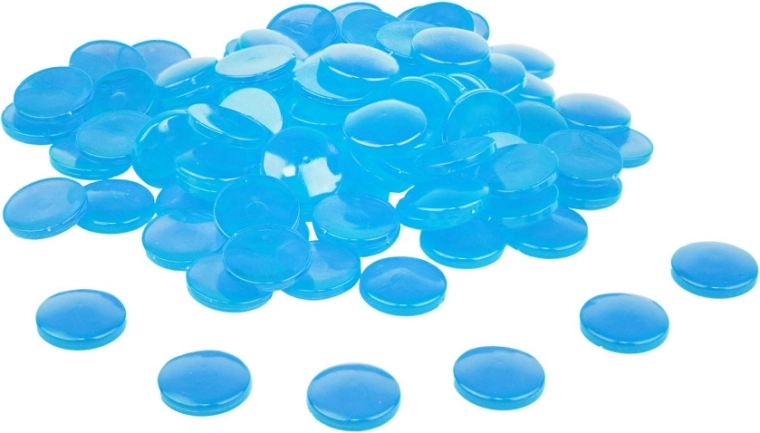 Pietre transparente de numărat Wissner albastre 100 buc.