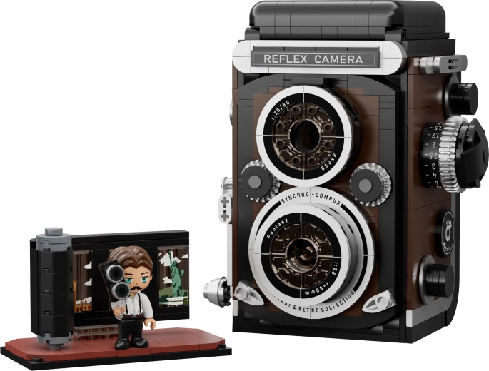 Design iconic TLR cu două obiective