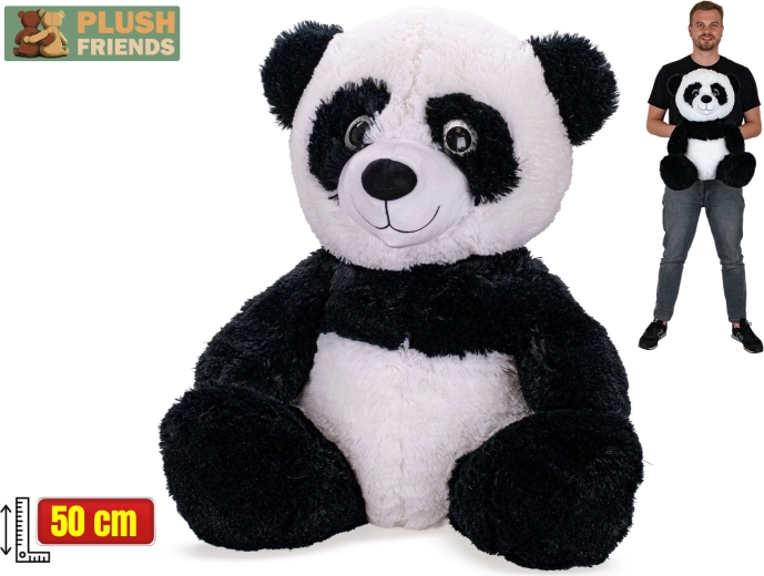 Plush Friends panda de pluș 50 cm (șezând)