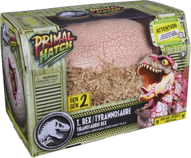 Primal Hatch T-Rex interactiv care eclozează din ou, gri
