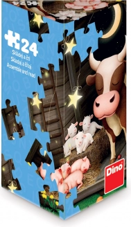 Puzzle Dino Animale la fermă, 24 de piese