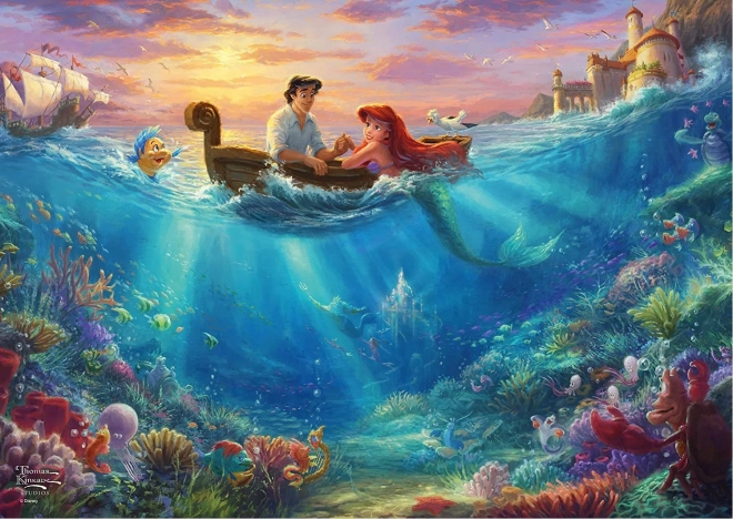 Puzzle în cutie metalică Ariel 500 piese