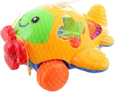 Sortator avion – jucărie din plastic pentru copii de la 3 ani