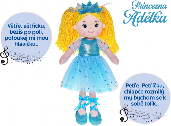 Păpușă prințesă Adélka 35 cm cântă în cehă