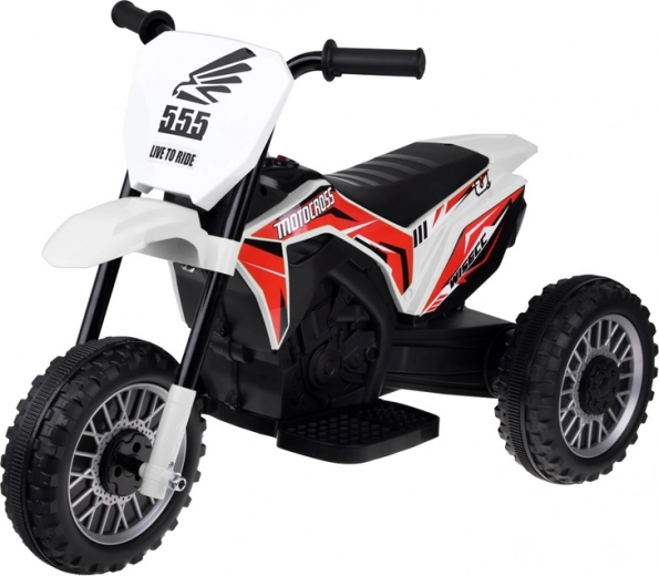 Tricicletă electrică pentru copii cu muzică – Alb